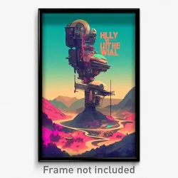 Movie Art Poster - Humble Valley (Psychedelic Trippy Retro Cartoon Film Print)