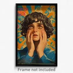Spanish Movie Poster - Boy Feeling Sentimentality, Aged Blue Dress (Art Print)