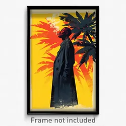 Brazilian Movie Poster - Man Feeling Epiphany, Natural Red Legwear (Art Print)