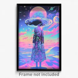 Movie Art Poster - Man Feeling Serenity, Beautiful Sundress (Retro Film Print)