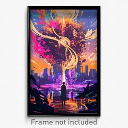 Movie Art Poster - Little Aquarium (Psychedelic Trippy Retro Cartoon Film Print)