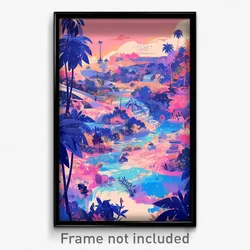 Art Poster - Infamous Cove (Psychedelic Trippy Weird 11x17 Print)