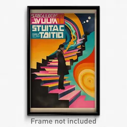 Icelandic Movie Poster - Stimulating Walkway (Iceland Retro Film Art Print)