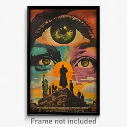 Brazilian Movie Poster - Deserted Moon (Brazil Psychedelic Art Retro Film Print)