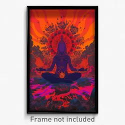 Thai Movie Poster - Nocturnal Lava Fields (Thailand Retro Film Art Print)