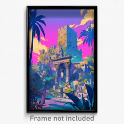 Hebrew Movie Poster - Hard To Find Roman Architecture (Israel Film Art Print)