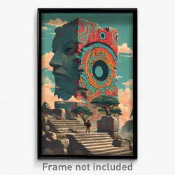 Mexican Movie Poster - Esteemed Dolmen (Mexico Psychedelic Art Retro Film Print)