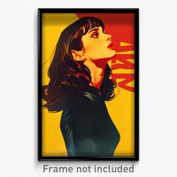 Spanish Movie Poster - Girl Feeling Relieved, Academic Clothes Pull (Art Print)