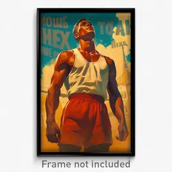 Russian Movie Poster - Man Feeling Satisfaction, Strong Basketball Uniform