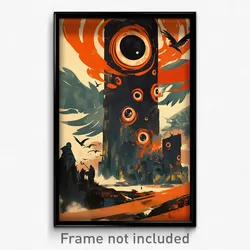 Icelandic Movie Poster - Rusty Abbey (Iceland Psychedelic Art Retro Film Print)