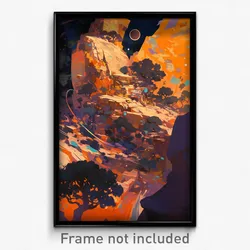 Art Poster - Ordinary Fortifications (Psychedelic Trippy Weird 11x17 Print)