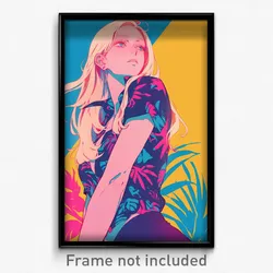 Icelandic Movie Poster - Girl Feeling Amusement, Ambitious Yoga Pants (Print)