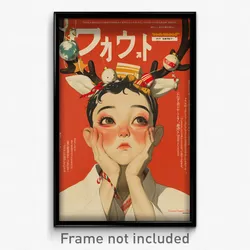 Thai Movie Poster - Boy Feeling Moody, Outlandish Reindeer Costume (Art Print)