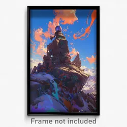 Art Poster - Deserted Cairn (Psychedelic Trippy Weird 11x17 Print)