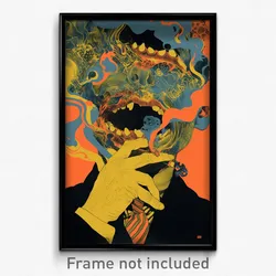 German Movie Poster - Shiny Burrow (Germany Psychedelic Art Retro Film Print)