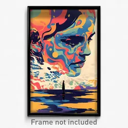French Movie Poster - Smooth Baths (France Psychedelic Art Retro Film Print)