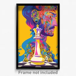 Bollywood Movie Poster - Uneven Chess Piece (India Retro Hindi Film Art Print)