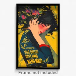Vietnamese Movie Poster - Girl Feeling Cruelty, Baggy Catsuit (Art Print)