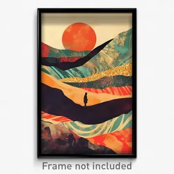 Spanish Movie Poster - Unkempt Gully (Spain Psychedelic Art Retro Film Print)