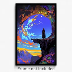 Art Poster - Superficial Cavern (Psychedelic Trippy Weird 11x17 Print)