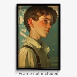 Greek Movie Poster - Boy Feeling Trust, Ragged Suspenders (Greece Art Print)