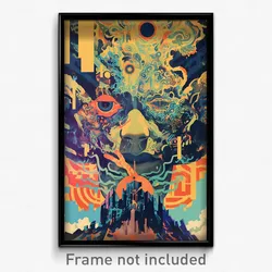 Greek Movie Poster - Cold Dominion (Greece Psychedelic Art Retro Film Print)