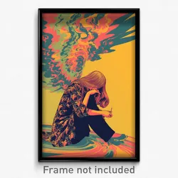 Greek Movie Poster - Girl Feeling Discombobulated, Impeccable Multiple Wings