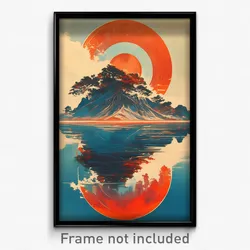 Movie Art Poster - Reflecting Archipelago (Psychedelic Retro Weird Film Print)
