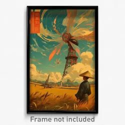 Vietnamese Movie Poster - Warm Windmill (Vietnam Retro Film Art Print)