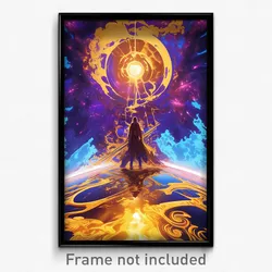 Movie Art Poster - Round Hurricane (Psychedelic Trippy Retro Cartoon Film Print)