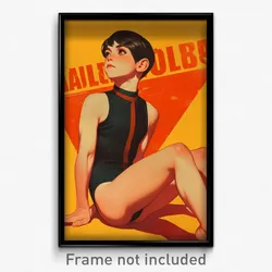 Spanish Movie Poster - Boy Feeling Claustrophobic, Beautiful Ribbed Leotard