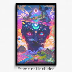 Bollywood Movie Poster - Zigzag Dreamscape (India Retro Hindi Film Art Print)