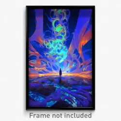 Art Poster - Wavy Quay (Psychedelic Trippy Weird 11x17 Print)