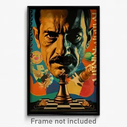 Brazilian Movie Poster - Harmonious Chess Board (Brazil Retro Film Art Print)