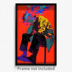 Art Poster - Man Feeling Stuck Wearing Shadowy Alternative Clothes (Print)