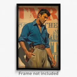 Bollywood Movie Poster - Boy Feeling Reluctant, Noteworthy Costume (Art Print)