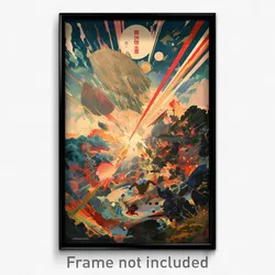 Vietnamese Movie Poster - Ample Galaxy Battle (Vietnam Retro Film Art Print)