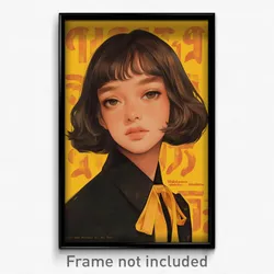 Thai Movie Poster - Girl Feeling Empathy, Rich Neck Ribbon (Thailand Art Print)