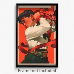 Mexican Movie Poster - Boy Feeling Helpless, Soft Holding Ribbon (Art Print)