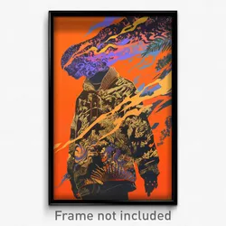 Icelandic Movie Poster - Boy Feeling Doubt, Gloomy Camouflage Jacket (Art Print)