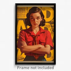Mexican Movie Poster - Girl Feeling Paranoid, Realistic Red Necktie (Art Print)