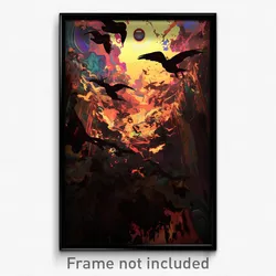 Art Poster - Dark Rookery (Psychedelic Trippy Weird 11x17 Print)