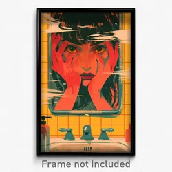 Icelandic Movie Poster - Haunting Baths (Iceland Retro Film Art Print)