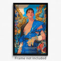 Thai Movie Poster - Boy Feeling Discontentment, Blue Clothes Lift (Art Print)