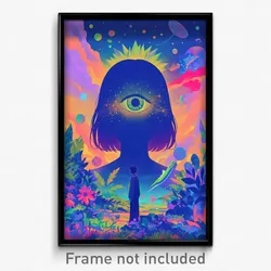 Movie Art Poster - Stunning Depths (Psychedelic Trippy Retro Cartoon Film Print)