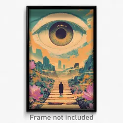 Movie Art Poster - Agile Villa (Psychedelic Trippy Retro Cartoon Film Print)