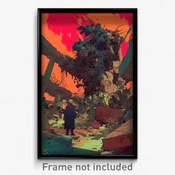 Art Poster - A Hidden Underground Bunker Where Survivors Of A Nuclear Apocalypse