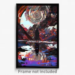 Art Poster - Infamous Battlefield (Psychedelic Trippy Weird 11x17 Print)