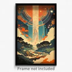 Russian Movie Poster - Neat Outpost (Russia Psychedelic Art Retro Film Print)