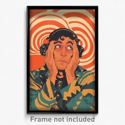 Spanish Movie Poster - Man Feeling Unsettled, Grand Two Tone Headwear (Print)